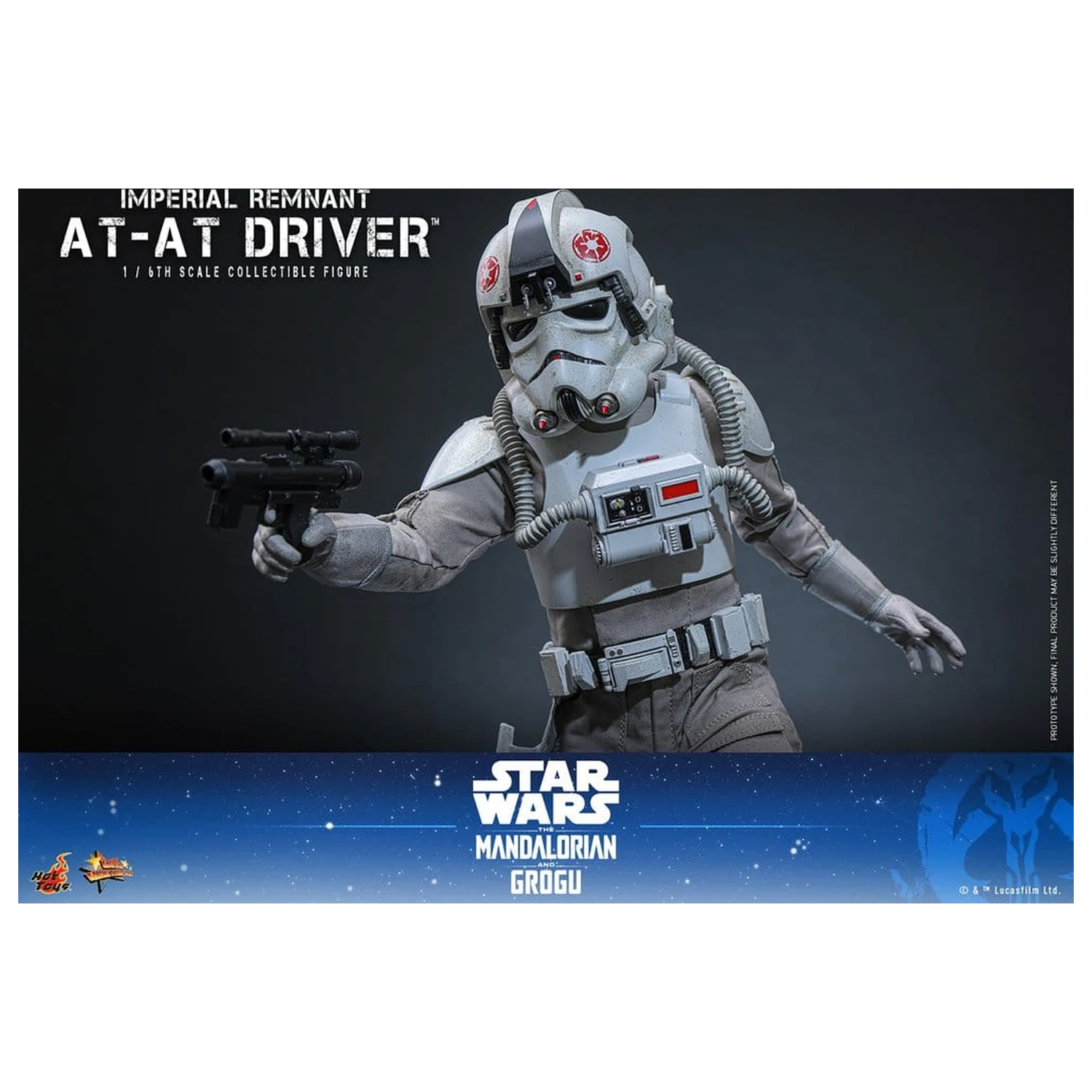 Star Wars Movie Masterpiece Figurina de actiune 1/6 Imperial Remnant AT-AT Driver 30 cm poza produsului