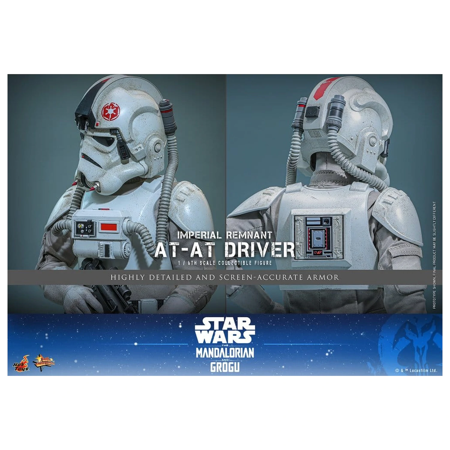 Star Wars Movie Masterpiece Figurina de actiune 1/6 Imperial Remnant AT-AT Driver 30 cm poza produsului