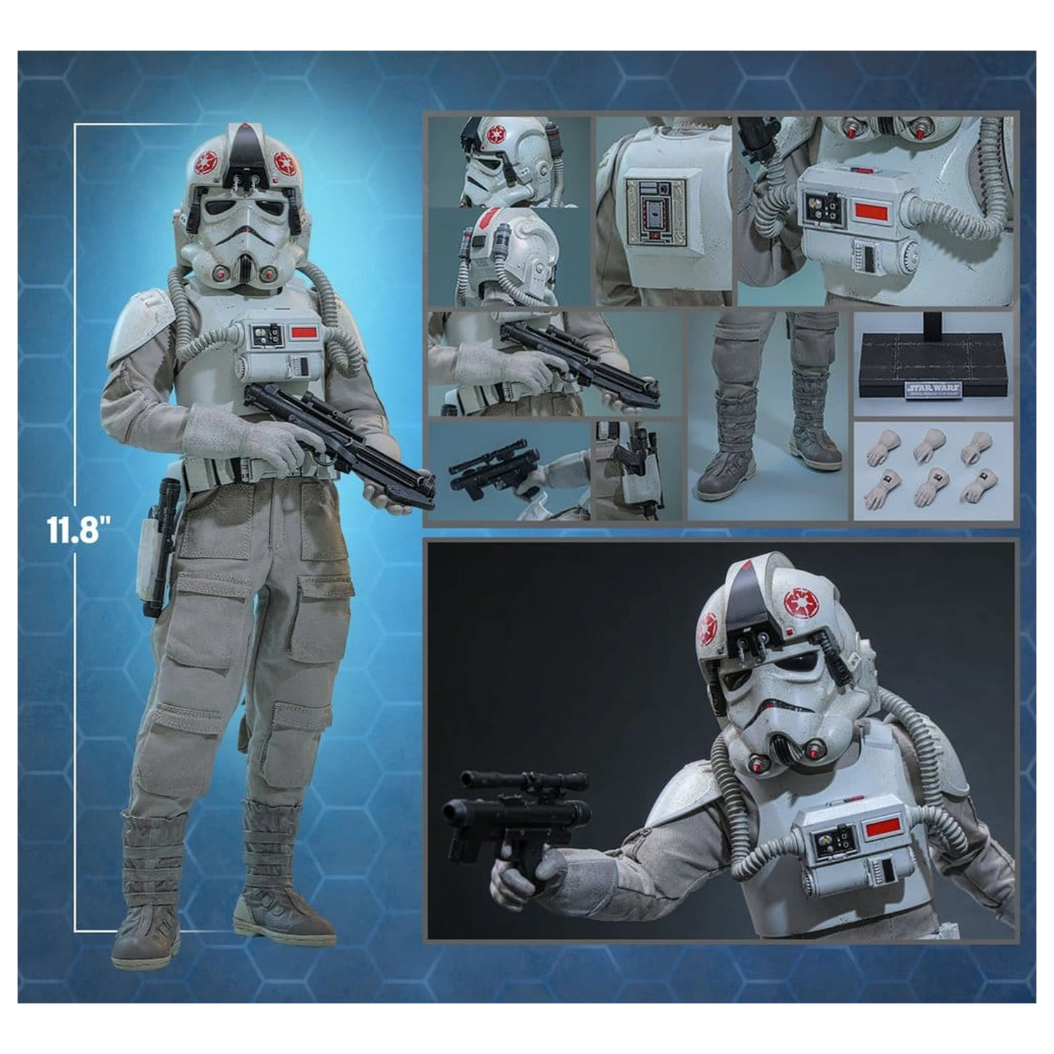 Star Wars Movie Masterpiece Figurina de actiune 1/6 Imperial Remnant AT-AT Driver 30 cm poza produsului