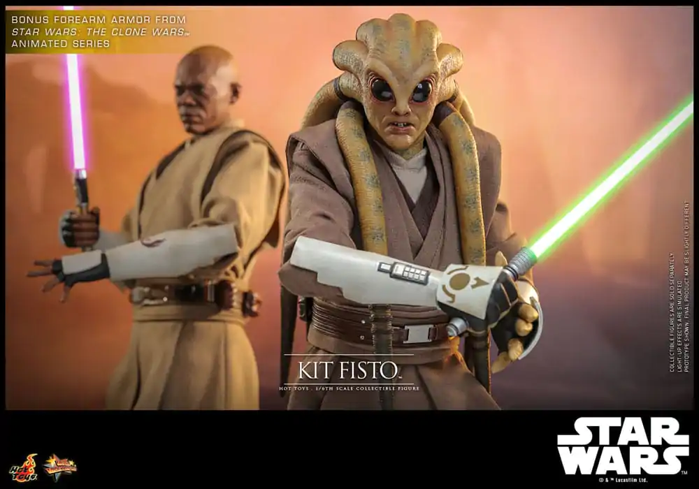 Star Wars Movie Masterpiece Figurina de Acțiune 1/6 Set Kit Fisto 32 cm poza produsului