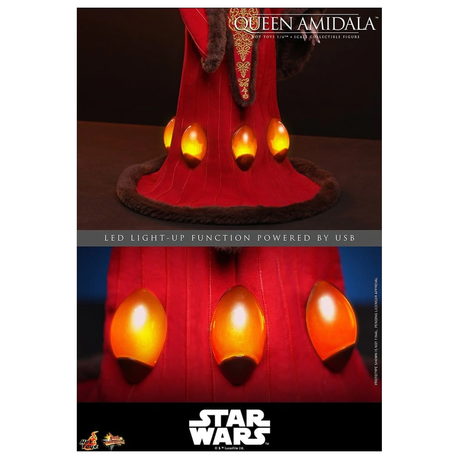 Star Wars Movie Masterpiece Action Figure 1/6 Regina Amidala 28 cm poza produsului