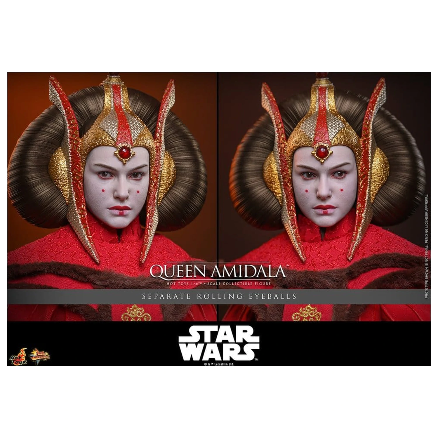 Star Wars Movie Masterpiece Action Figure 1/6 Regina Amidala 28 cm poza produsului