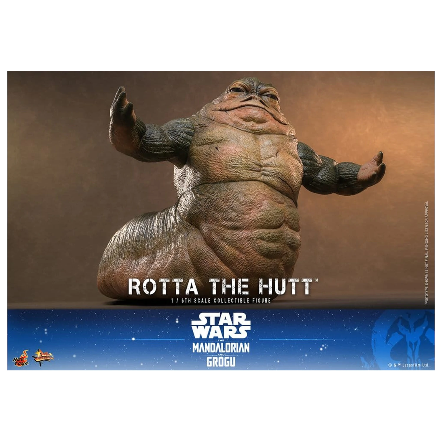 Star Wars Movie Masterpiece Figurina de actiune 1/6 Rotta The Hutt 32 cm poza produsului