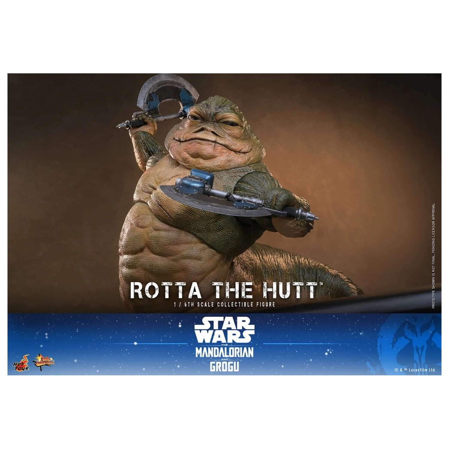 Star Wars Movie Masterpiece Figurina de actiune 1/6 Rotta The Hutt 32 cm poza produsului
