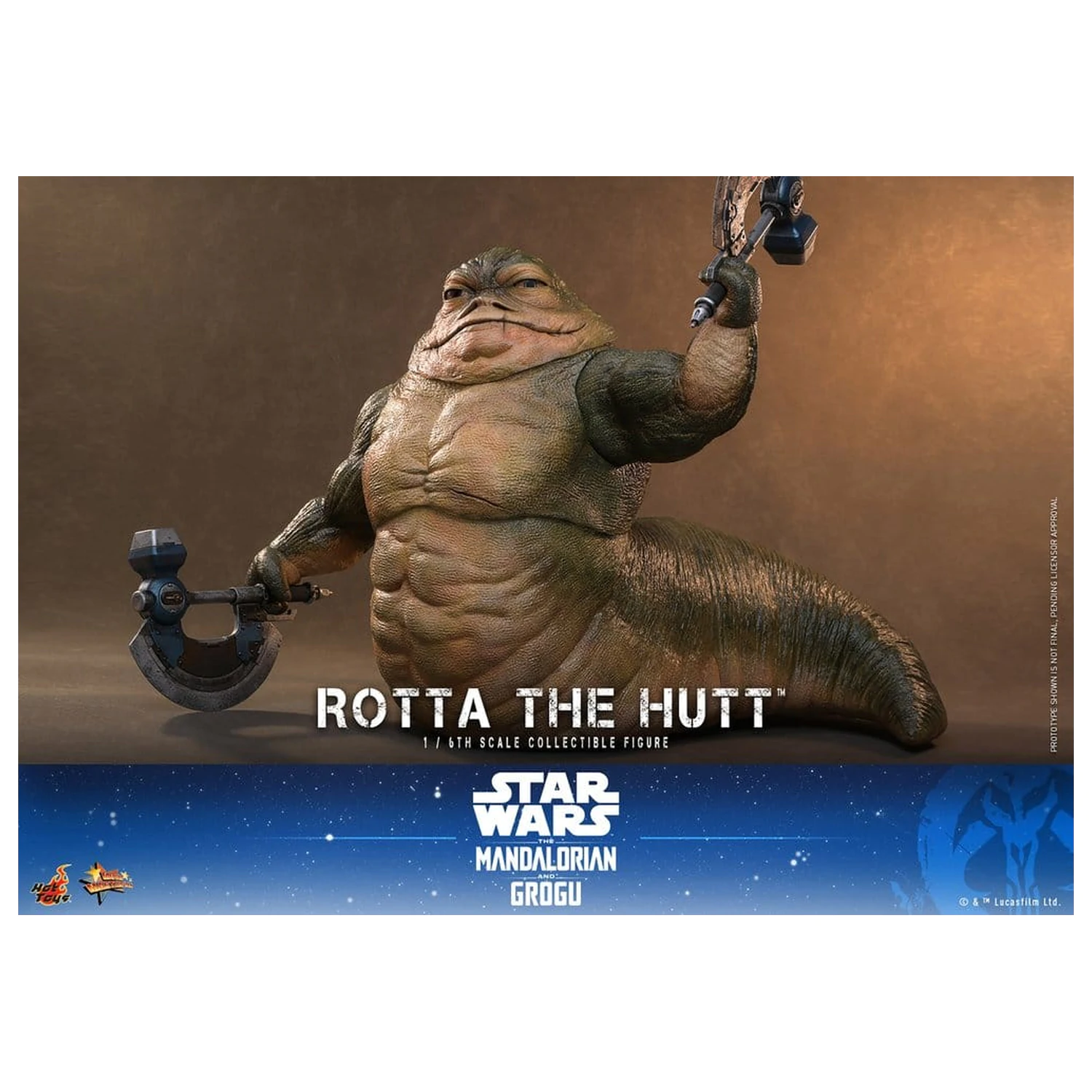 Star Wars Movie Masterpiece Figurina de actiune 1/6 Rotta The Hutt 32 cm poza produsului