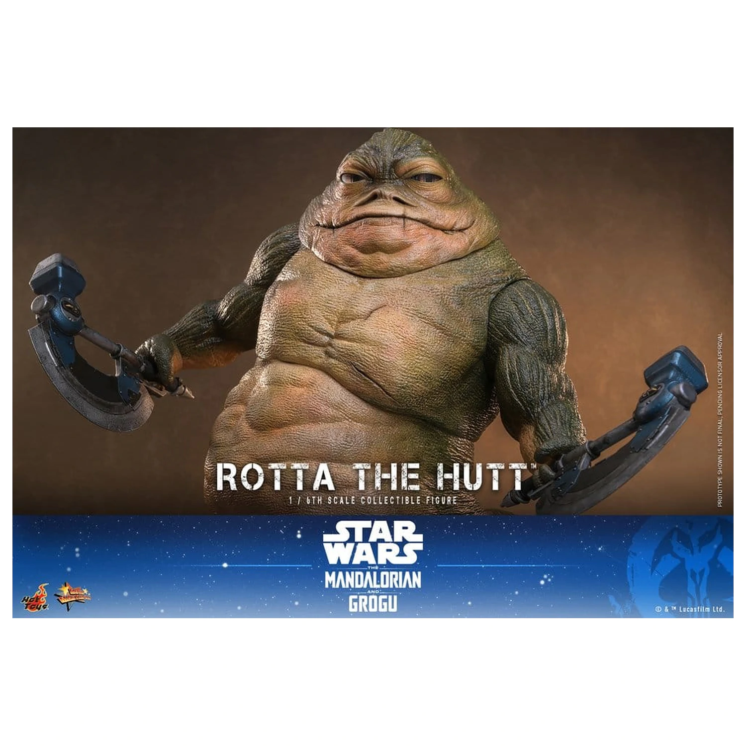 Star Wars Movie Masterpiece Figurina de actiune 1/6 Rotta The Hutt 32 cm poza produsului