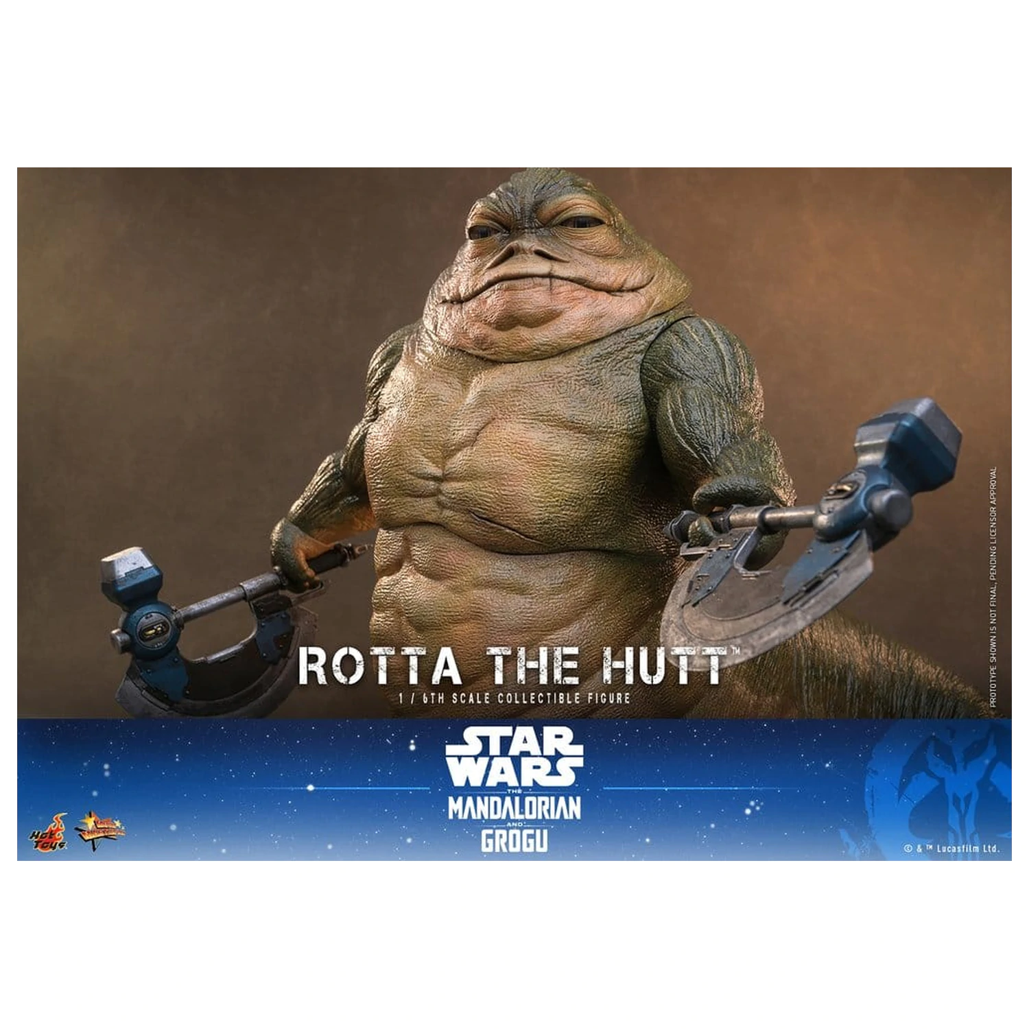 Star Wars Movie Masterpiece Figurina de actiune 1/6 Rotta The Hutt 32 cm poza produsului
