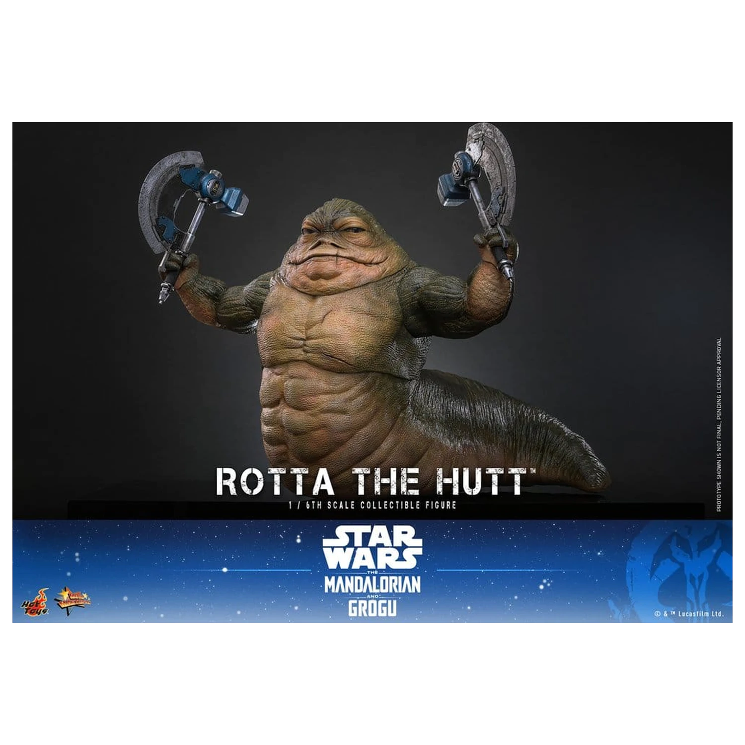 Star Wars Movie Masterpiece Figurina de actiune 1/6 Rotta The Hutt 32 cm poza produsului