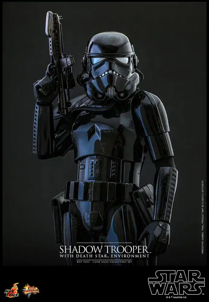 Figurină de acțiune Star Wars Movie Masterpiece 1/6 Shadow Trooper cu mediu Death Star 30 cm poza produsului