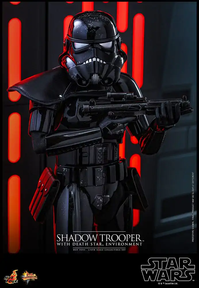 Figurină de acțiune Star Wars Movie Masterpiece 1/6 Shadow Trooper cu mediu Death Star 30 cm poza produsului