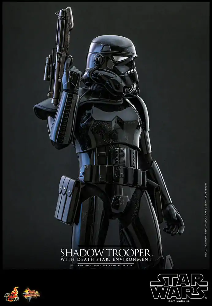 Figurină de acțiune Star Wars Movie Masterpiece 1/6 Shadow Trooper cu mediu Death Star 30 cm poza produsului