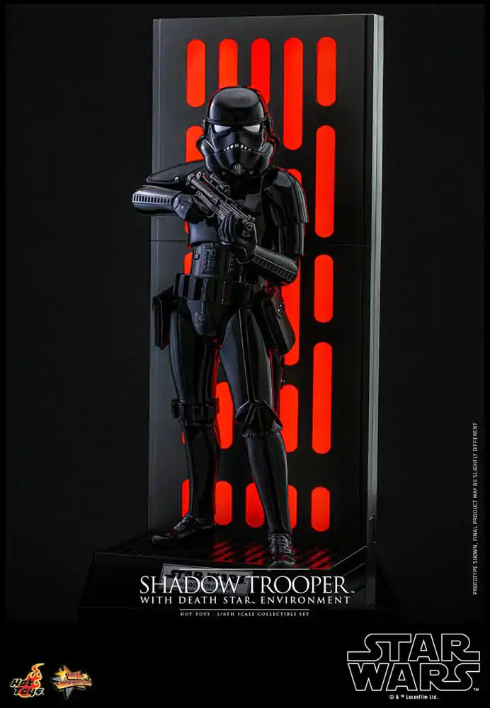 Figurină de acțiune Star Wars Movie Masterpiece 1/6 Shadow Trooper cu mediu Death Star 30 cm poza produsului