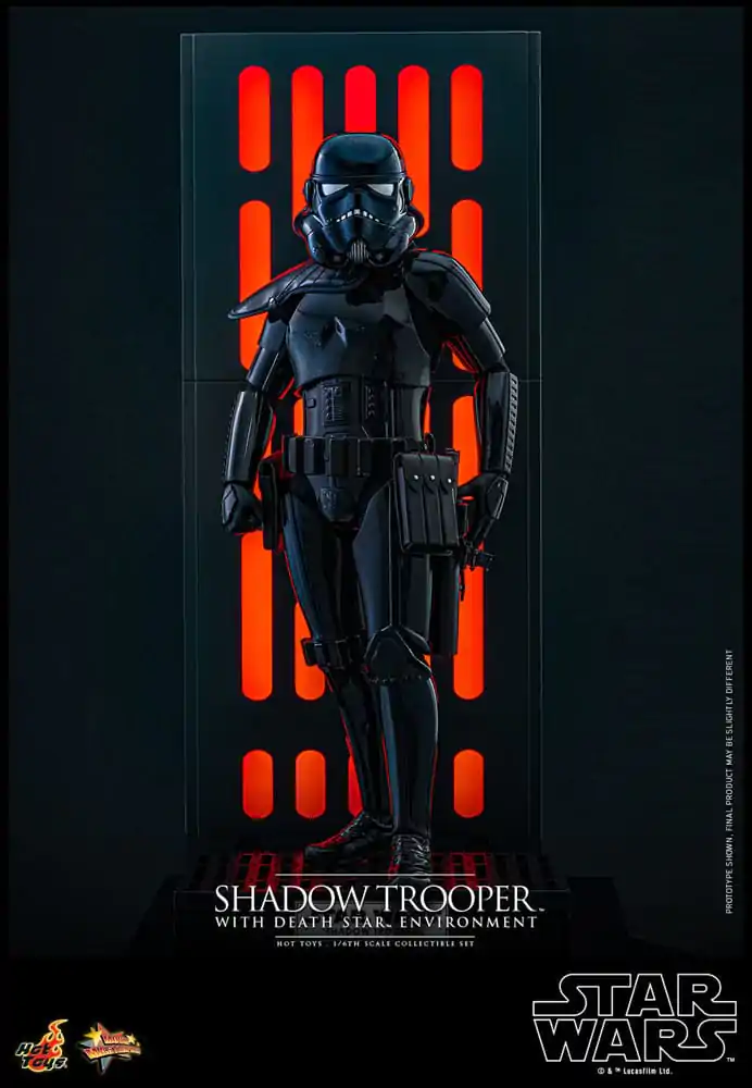 Figurină de acțiune Star Wars Movie Masterpiece 1/6 Shadow Trooper cu mediu Death Star 30 cm poza produsului