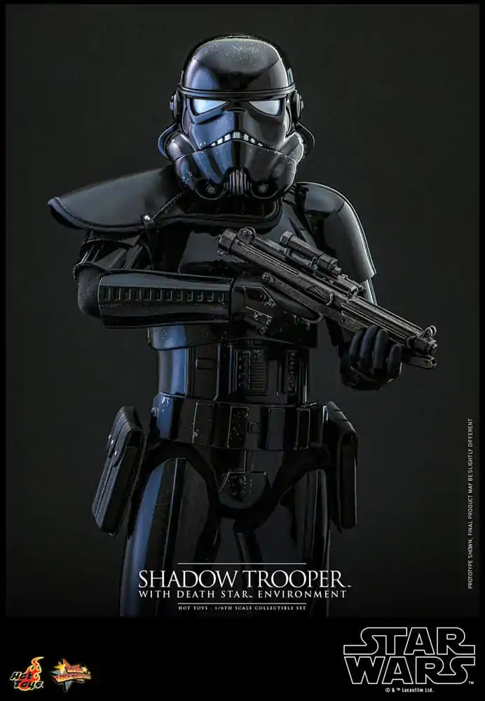 Figurină de acțiune Star Wars Movie Masterpiece 1/6 Shadow Trooper cu mediu Death Star 30 cm poza produsului