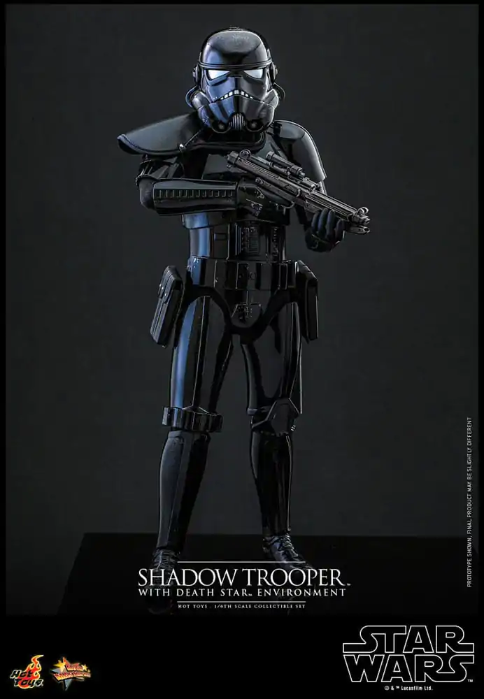 Figurină de acțiune Star Wars Movie Masterpiece 1/6 Shadow Trooper cu mediu Death Star 30 cm poza produsului