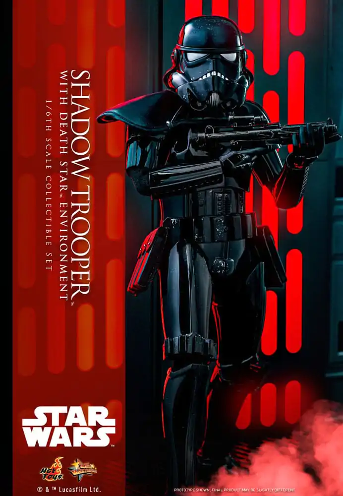 Figurină de acțiune Star Wars Movie Masterpiece 1/6 Shadow Trooper cu mediu Death Star 30 cm poza produsului