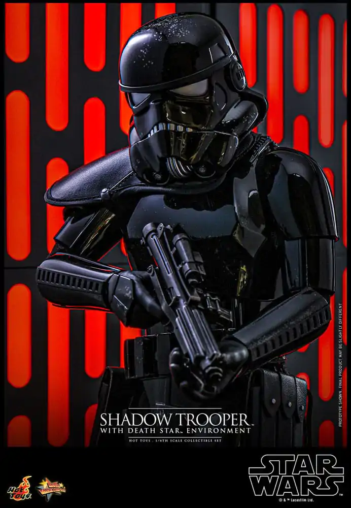 Figurină de acțiune Star Wars Movie Masterpiece 1/6 Shadow Trooper cu mediu Death Star 30 cm poza produsului