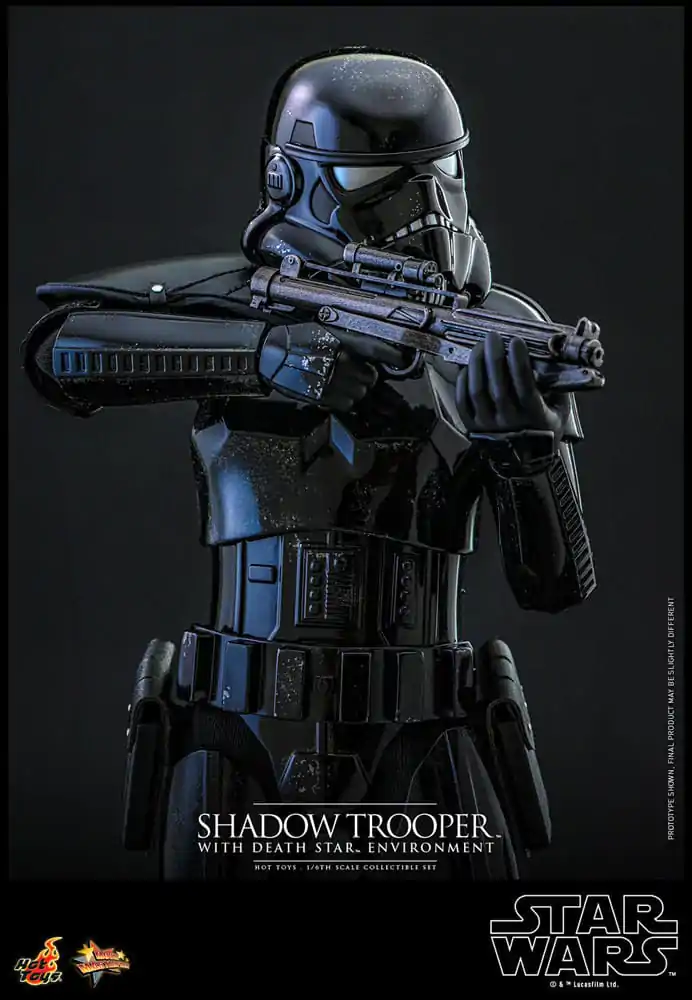 Figurină de acțiune Star Wars Movie Masterpiece 1/6 Shadow Trooper cu mediu Death Star 30 cm poza produsului