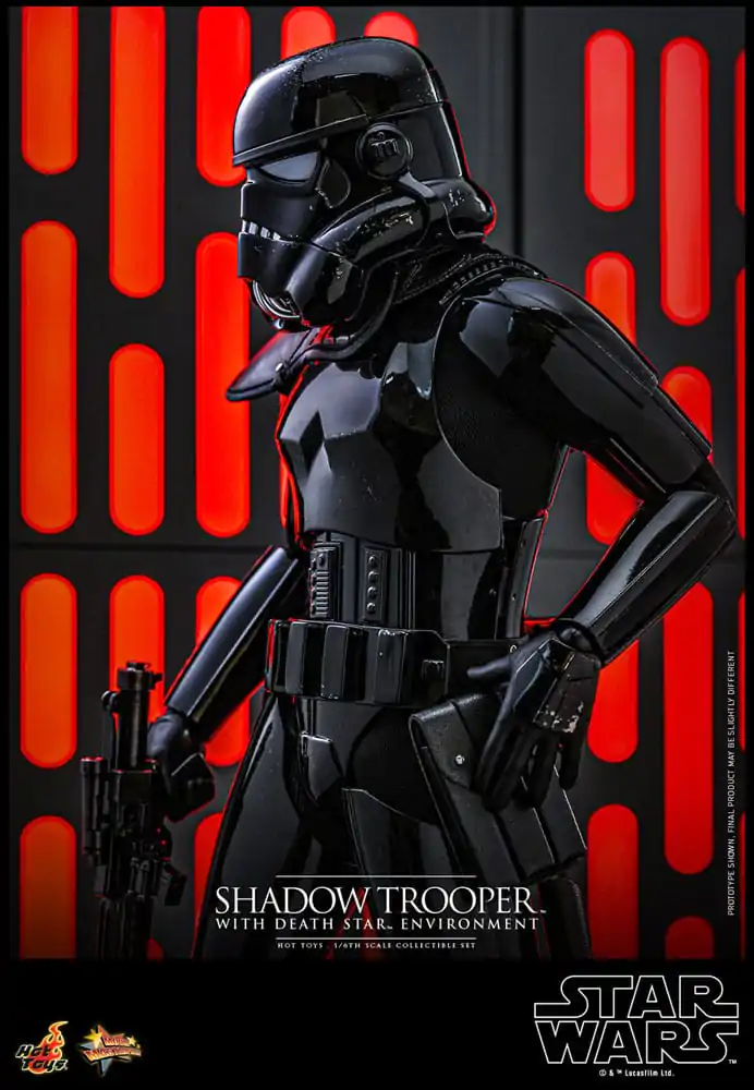 Figurină de acțiune Star Wars Movie Masterpiece 1/6 Shadow Trooper cu mediu Death Star 30 cm poza produsului