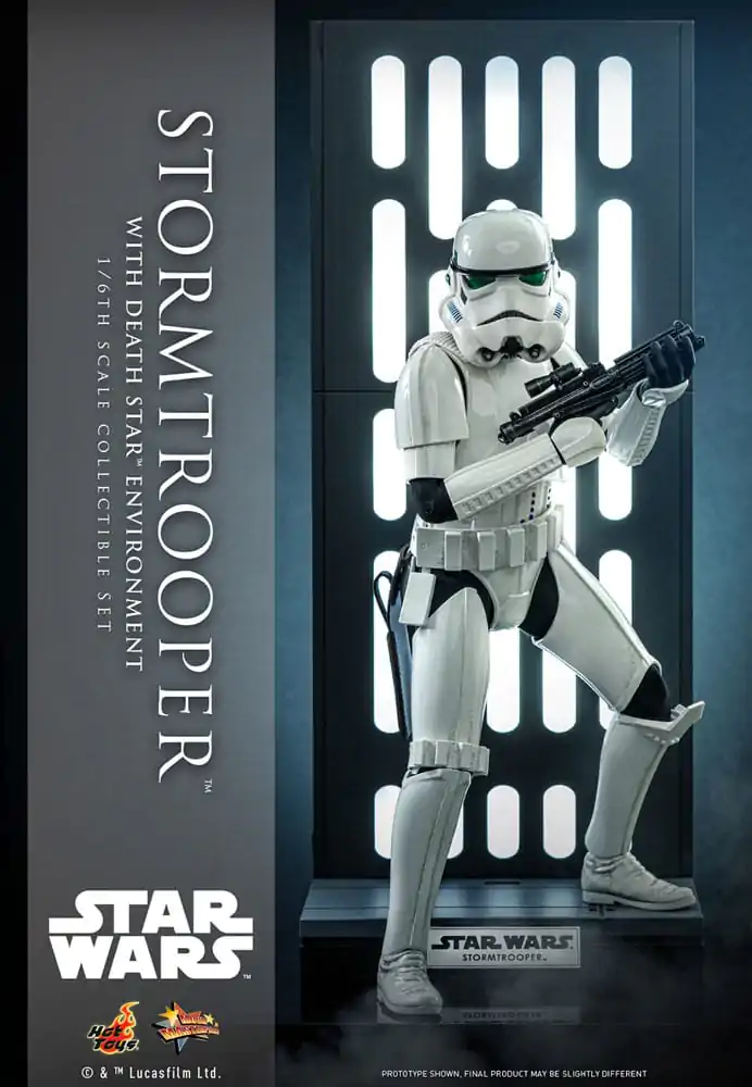 Star Wars Movie Masterpiece Figurina de acțiune 1/6 Stormtrooper cu Decor Bază Steaua Morții 30 cm poza produsului
