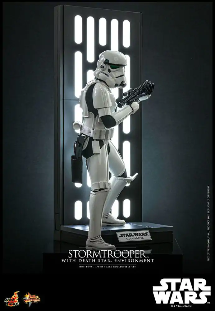 Star Wars Movie Masterpiece Figurina de acțiune 1/6 Stormtrooper cu Decor Bază Steaua Morții 30 cm poza produsului