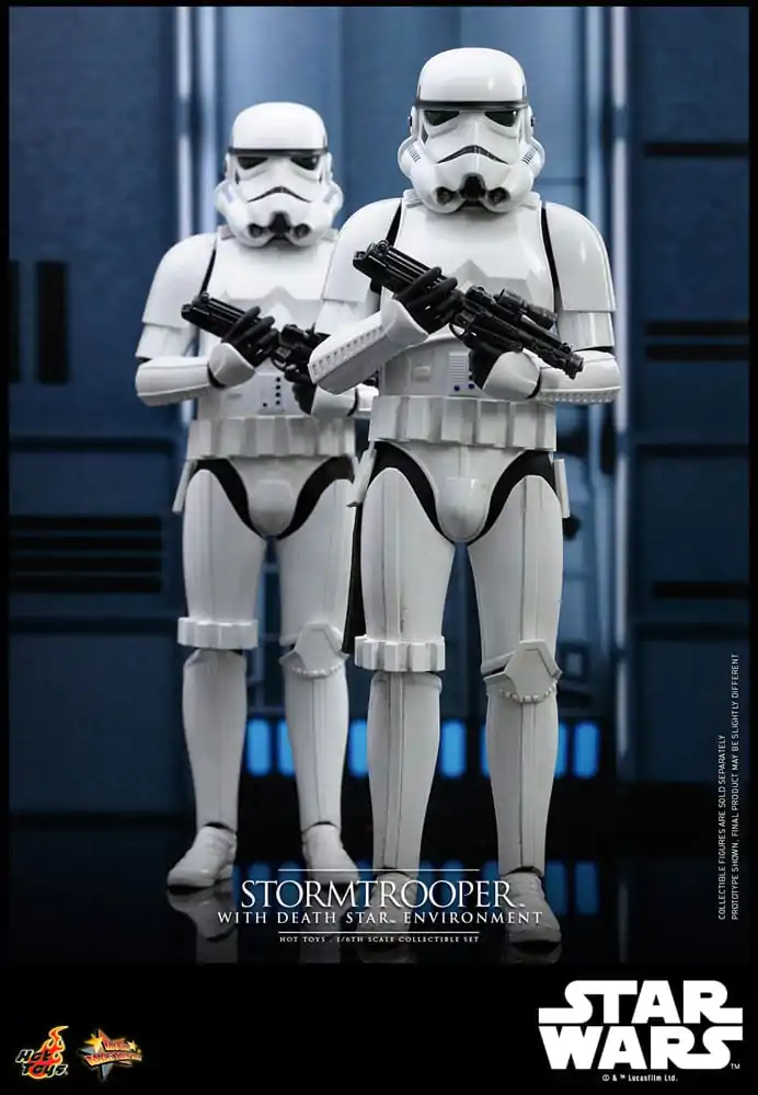 Star Wars Movie Masterpiece Figurina de acțiune 1/6 Stormtrooper cu Decor Bază Steaua Morții 30 cm poza produsului