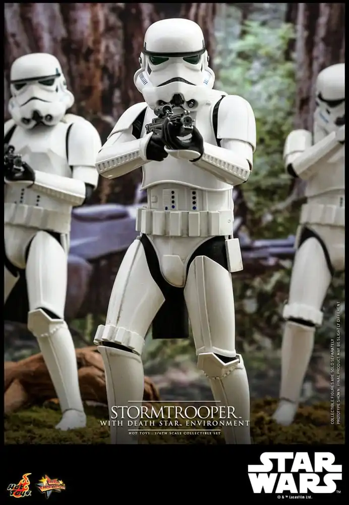 Star Wars Movie Masterpiece Figurina de acțiune 1/6 Stormtrooper cu Decor Bază Steaua Morții 30 cm poza produsului