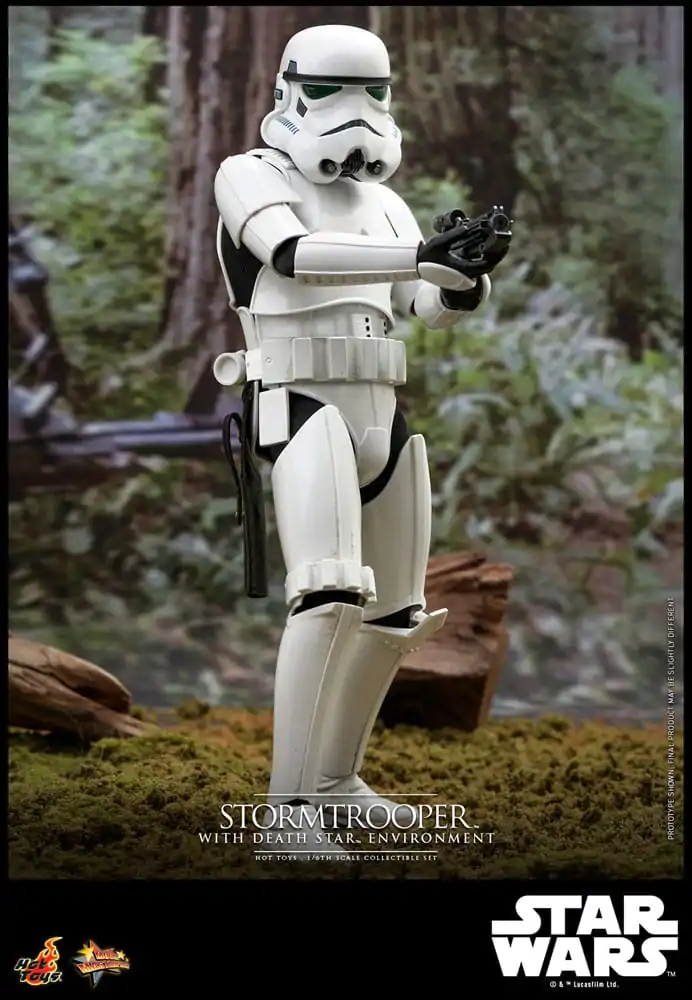 Star Wars Movie Masterpiece Figurina de acțiune 1/6 Stormtrooper cu Decor Bază Steaua Morții 30 cm poza produsului