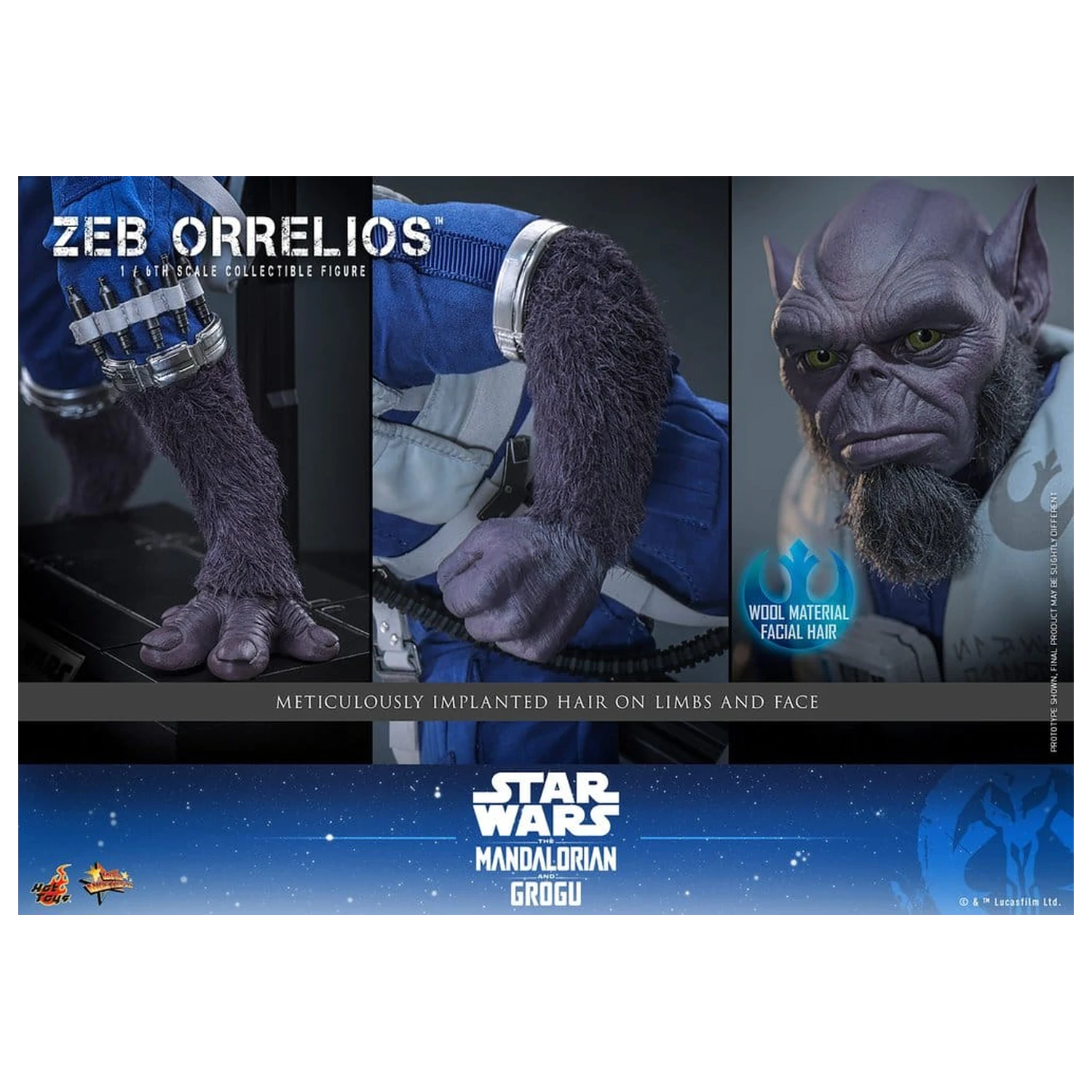 Star Wars Movie Masterpiece Figurina de acțiune 1/6 Zeb Orrelios 33 cm poza produsului