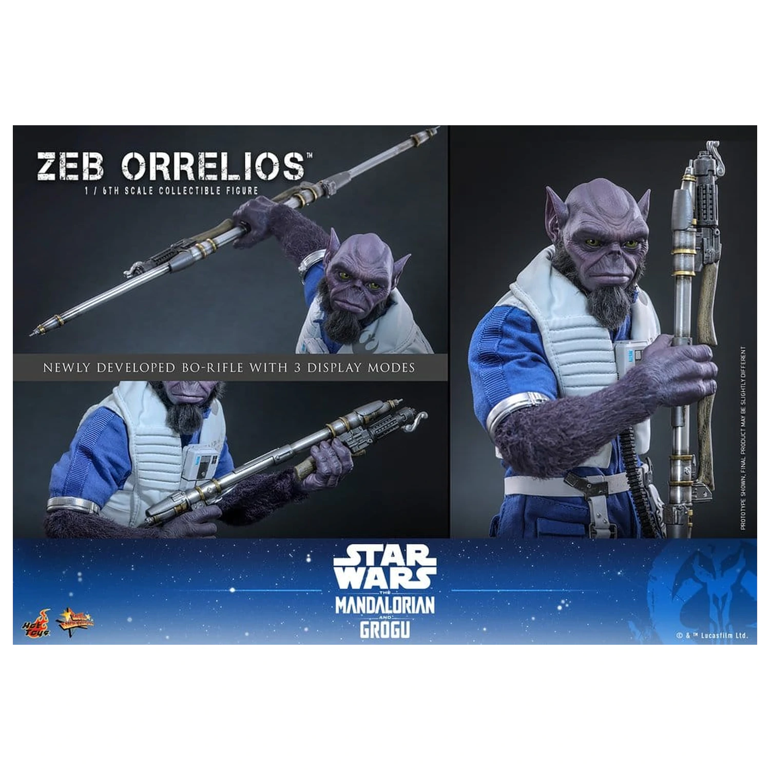 Star Wars Movie Masterpiece Figurina de acțiune 1/6 Zeb Orrelios 33 cm poza produsului