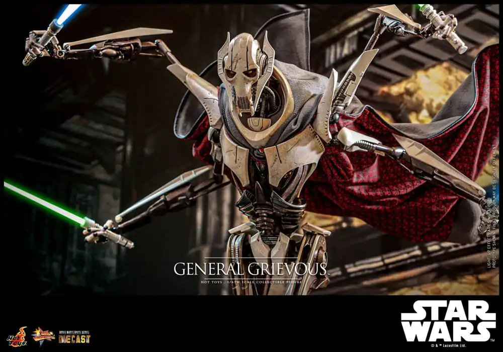 Figurină de acțiune metalică de colecție Star Wars Movie Masterpiece 1/6 General Grievous 42 cm poza produsului