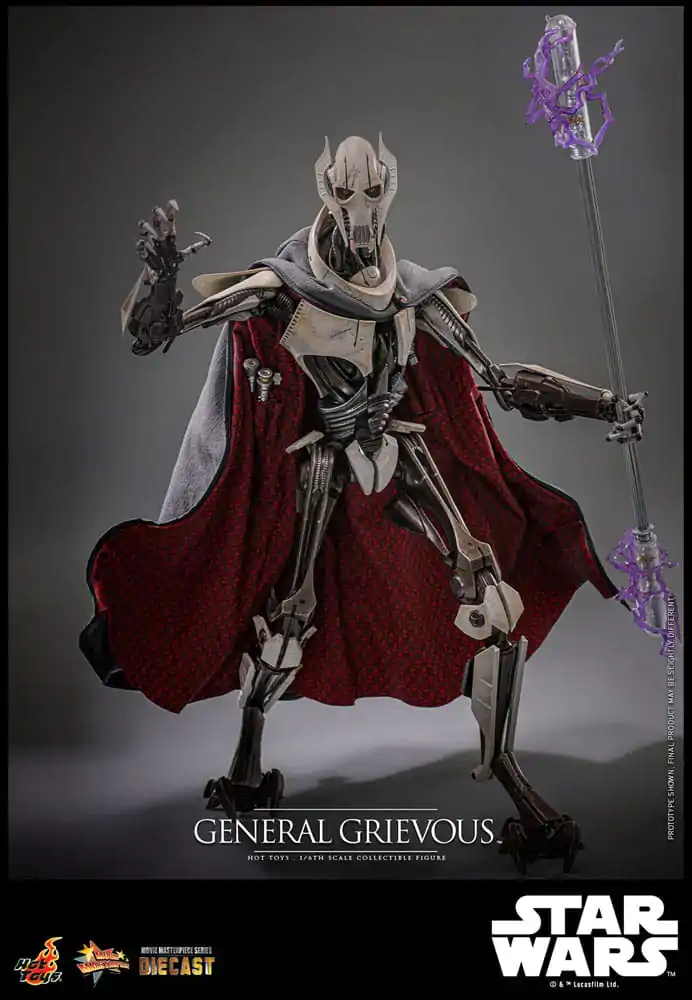 Figurină de acțiune metalică de colecție Star Wars Movie Masterpiece 1/6 General Grievous 42 cm poza produsului