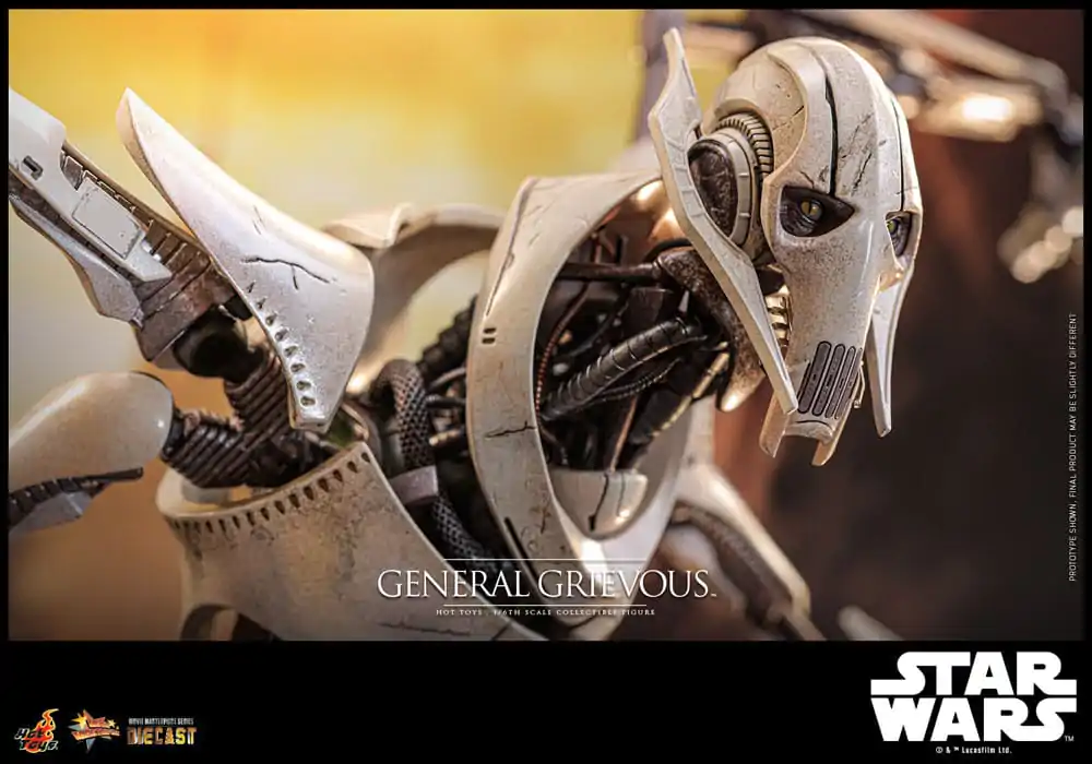 Figurină de acțiune metalică de colecție Star Wars Movie Masterpiece 1/6 General Grievous 42 cm poza produsului