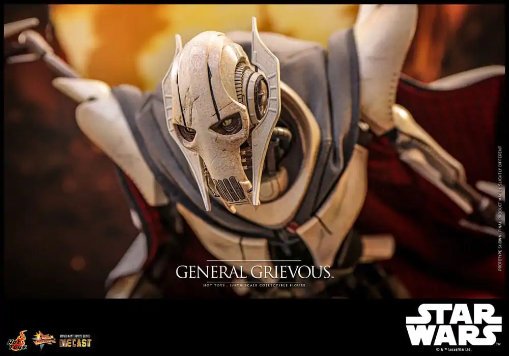 Figurină de acțiune metalică de colecție Star Wars Movie Masterpiece 1/6 General Grievous 42 cm poza produsului