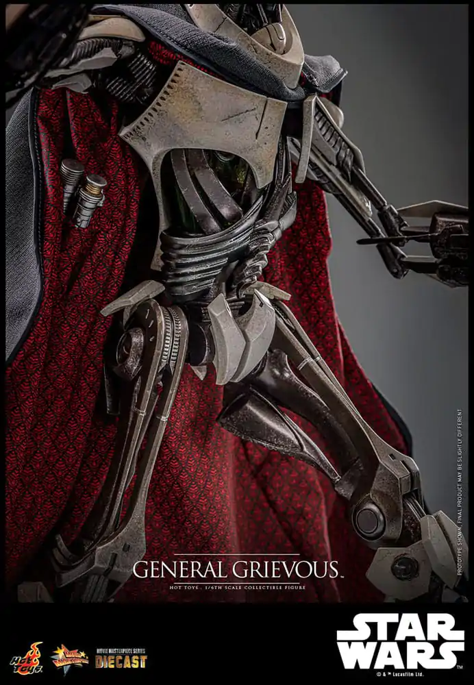 Figurină de acțiune metalică de colecție Star Wars Movie Masterpiece 1/6 General Grievous 42 cm poza produsului