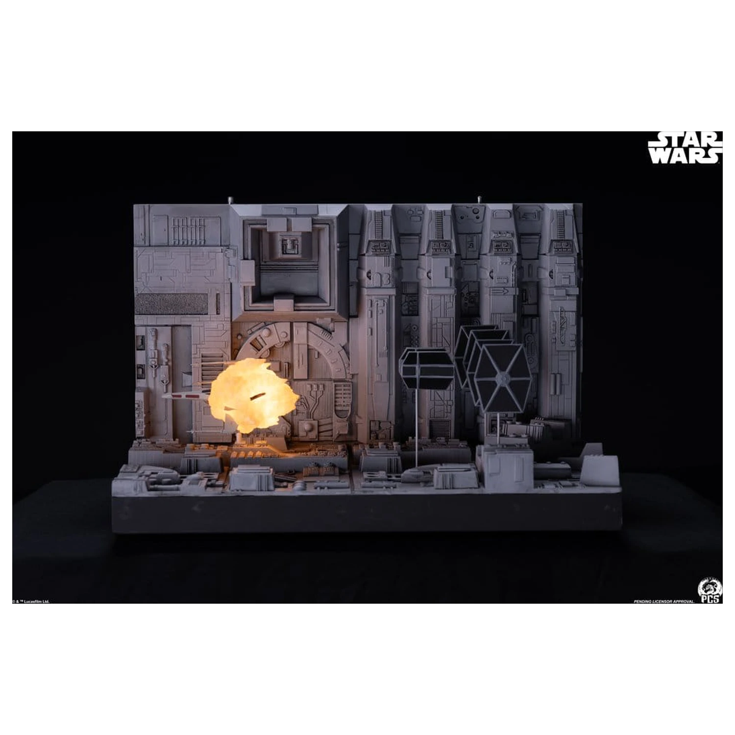 Star Wars Movie Moments Mini Scale Diorama Trench Run 23 cm poza produsului