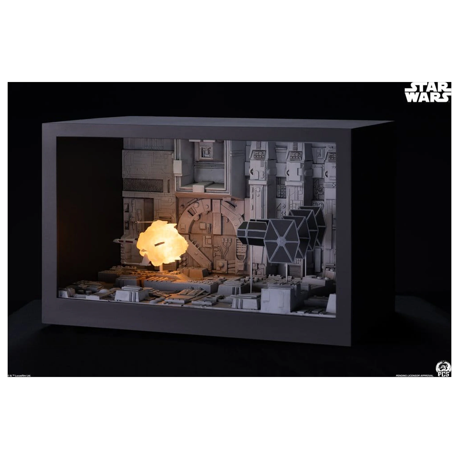 Star Wars Movie Moments Mini Scale Diorama Trench Run 23 cm poza produsului