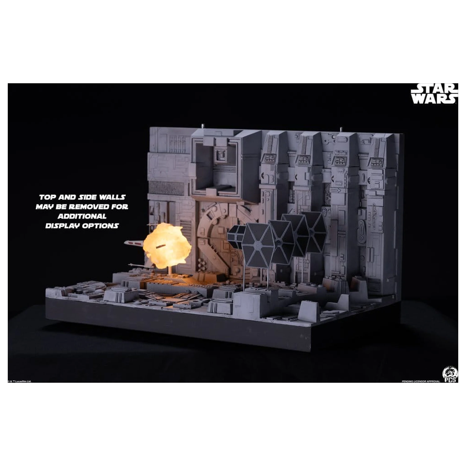 Star Wars Movie Moments Mini Scale Diorama Trench Run 23 cm poza produsului