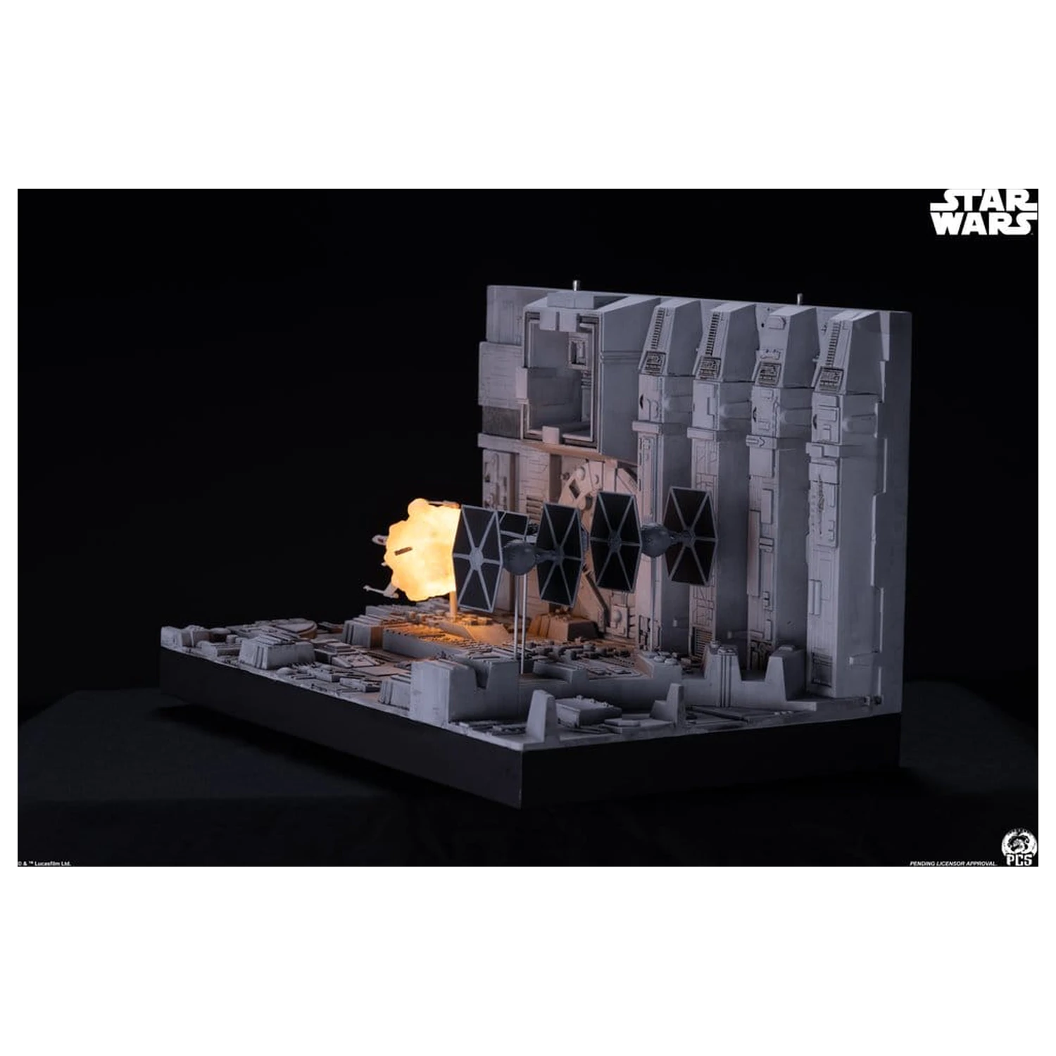 Star Wars Movie Moments Mini Scale Diorama Trench Run 23 cm poza produsului