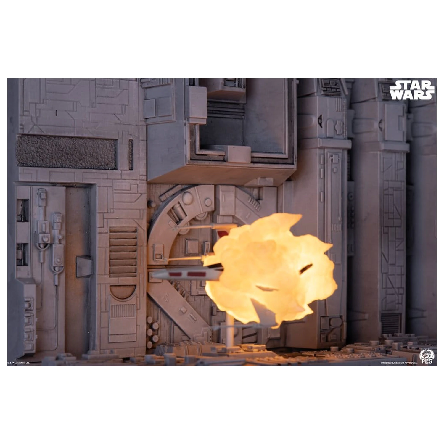Star Wars Movie Moments Mini Scale Diorama Trench Run 23 cm poza produsului