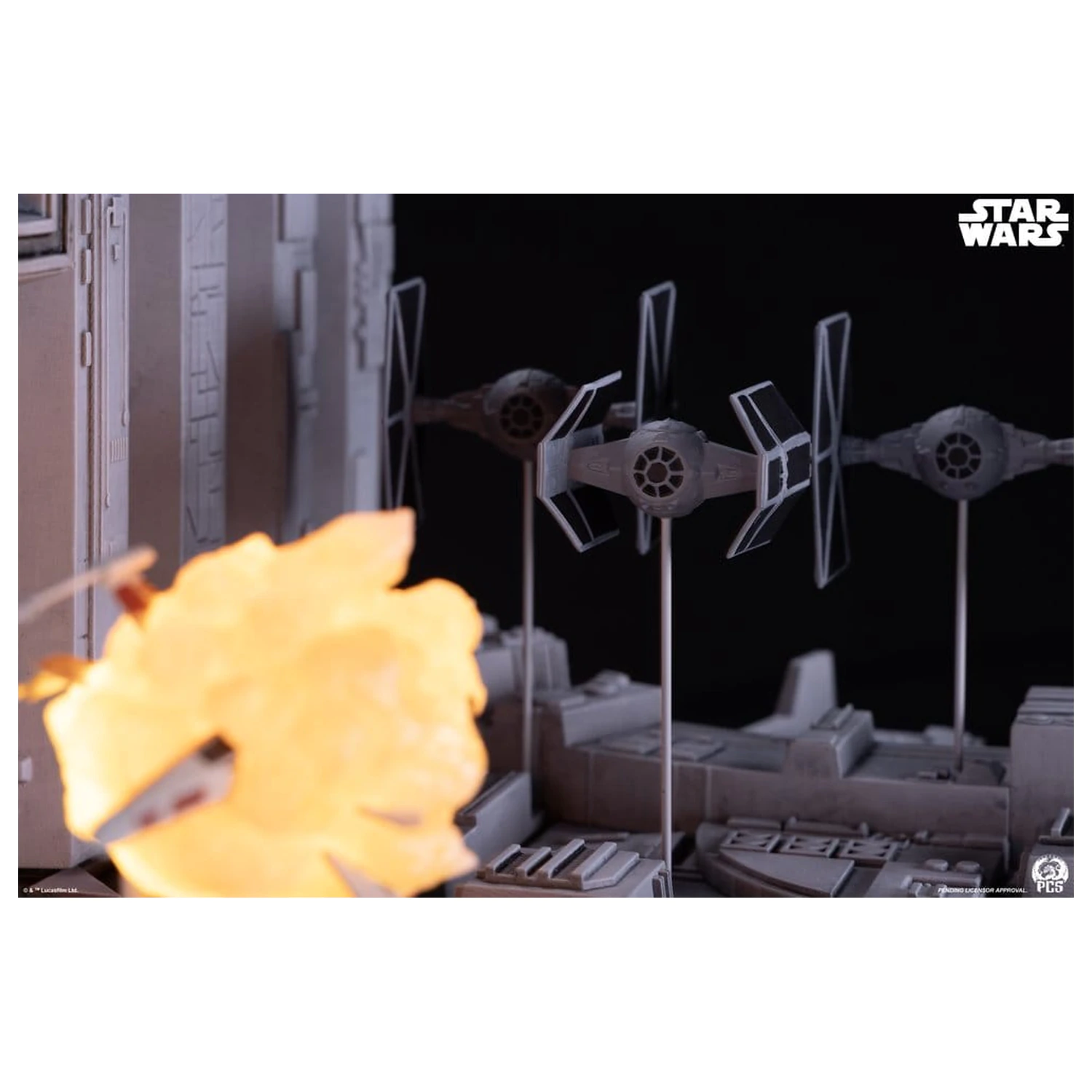 Star Wars Movie Moments Mini Scale Diorama Trench Run 23 cm poza produsului