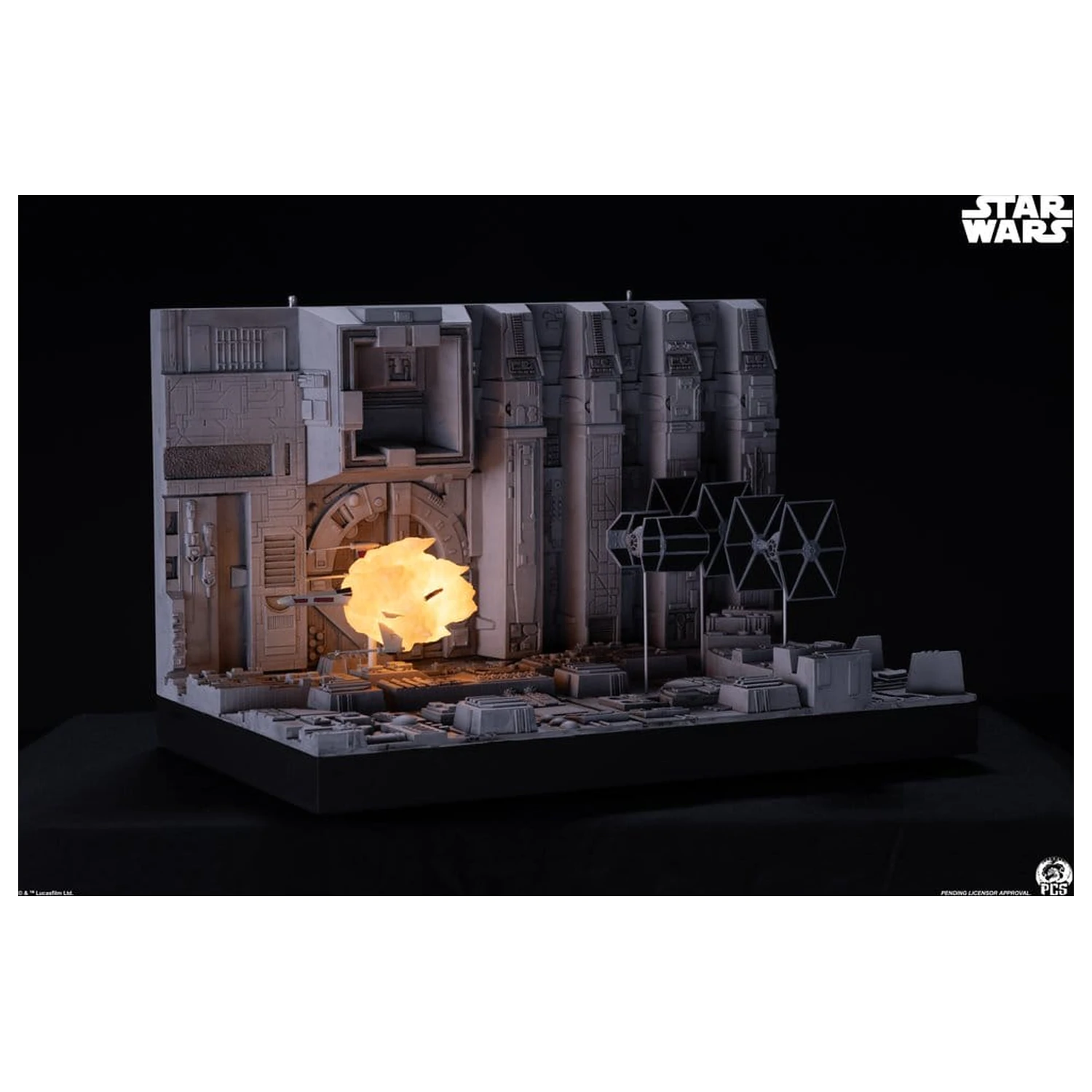 Star Wars Movie Moments Mini Scale Diorama Trench Run 23 cm poza produsului