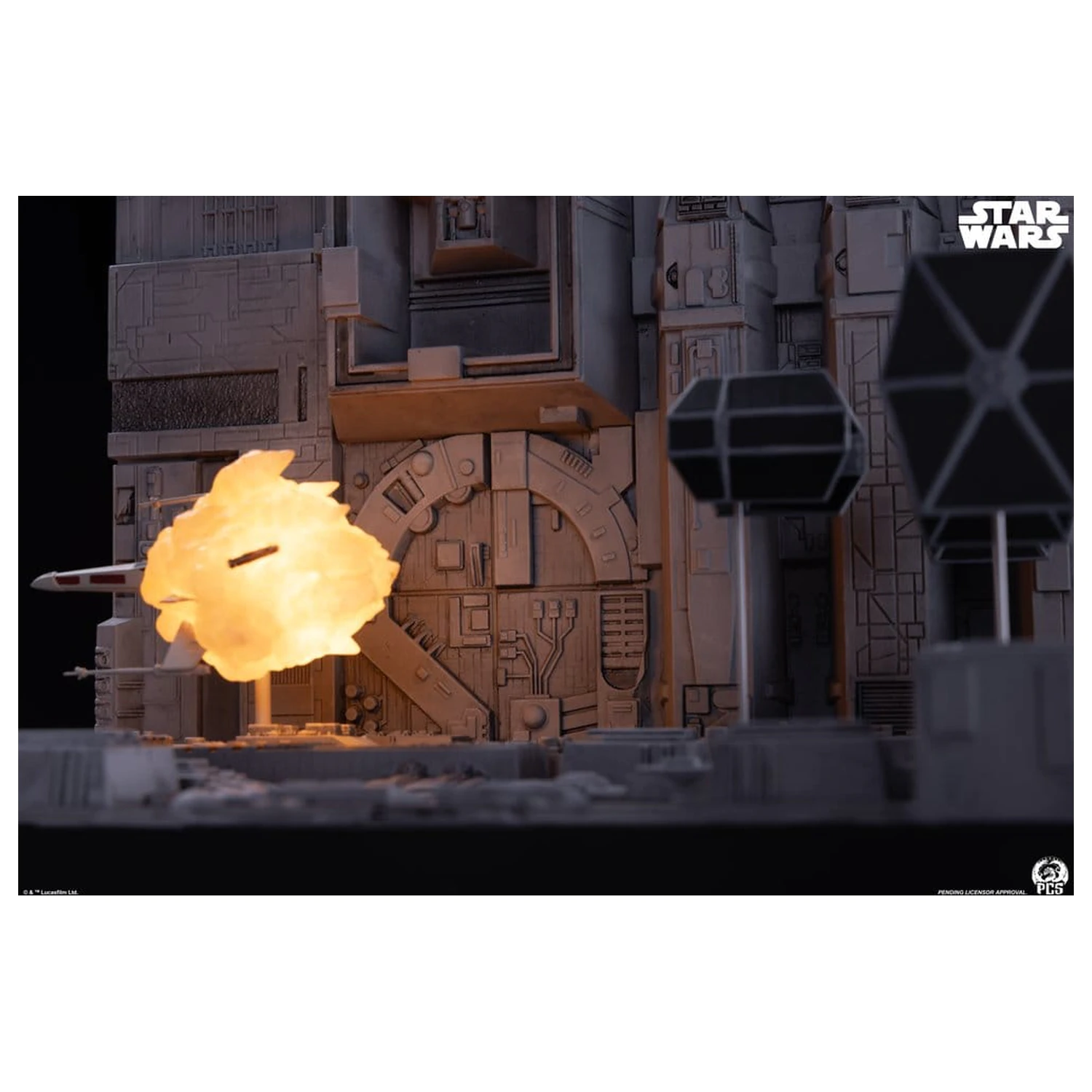 Star Wars Movie Moments Mini Scale Diorama Trench Run 23 cm poza produsului