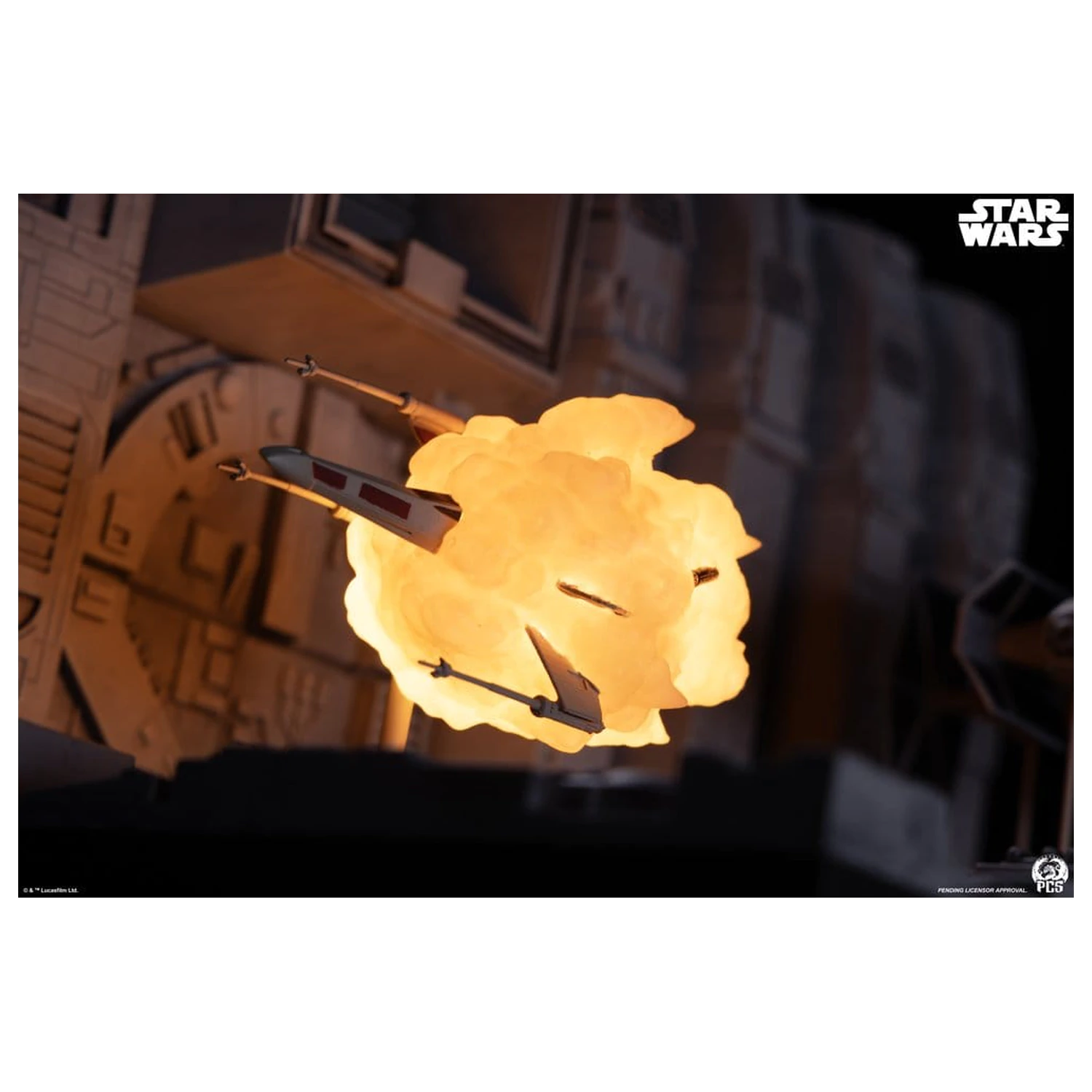 Star Wars Movie Moments Mini Scale Diorama Trench Run 23 cm poza produsului