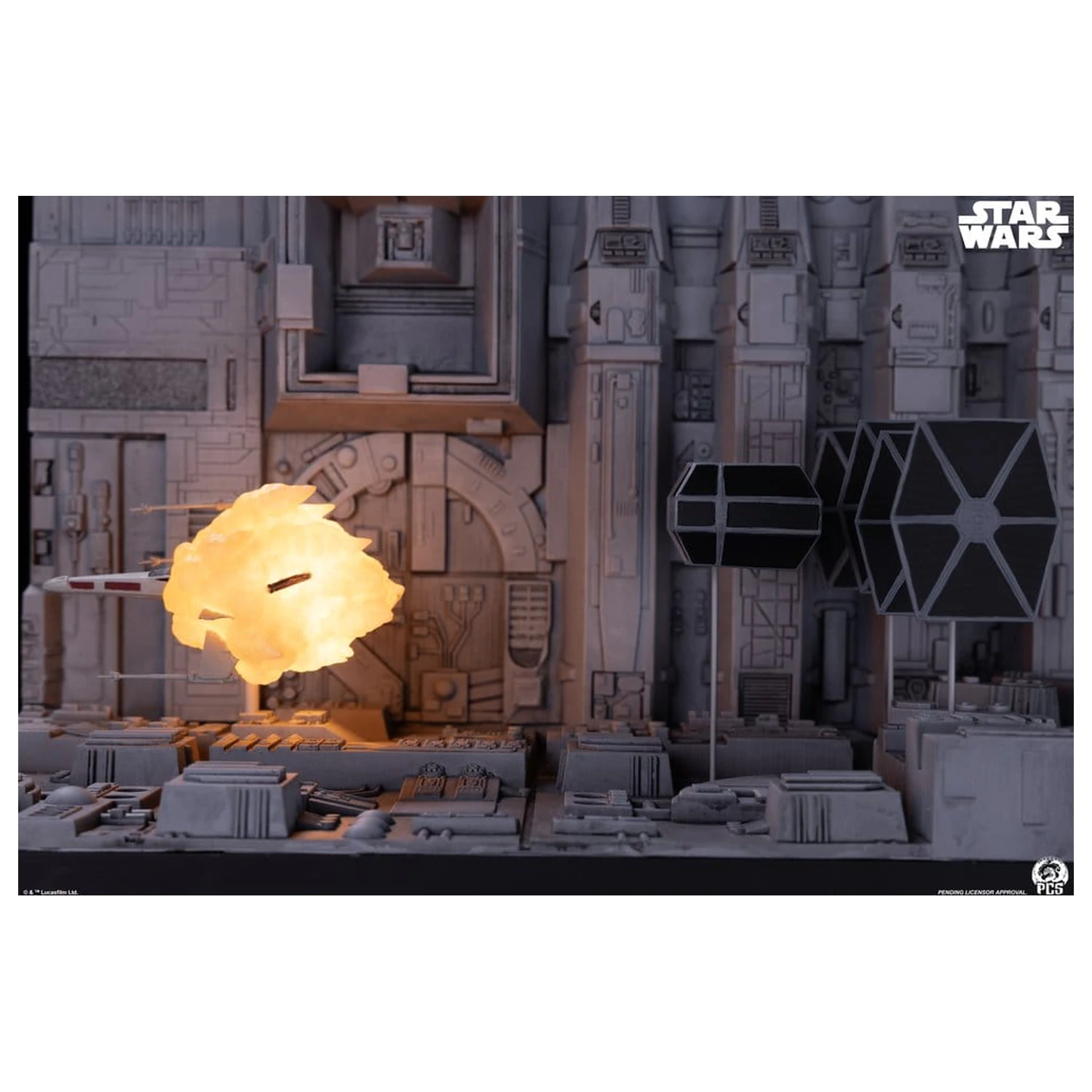Star Wars Movie Moments Mini Scale Diorama Trench Run 23 cm poza produsului