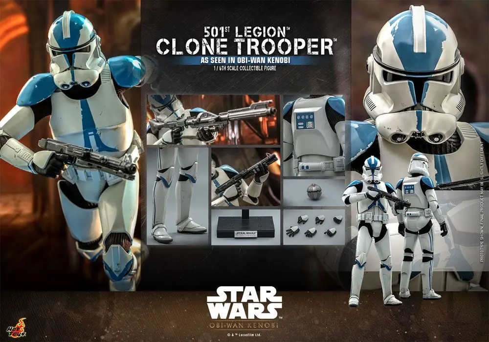 Star Wars: Obi-Wan Kenobi Figurina de Acțiune 1/6 501st Legion Clone Trooper 30 cm poza produsului