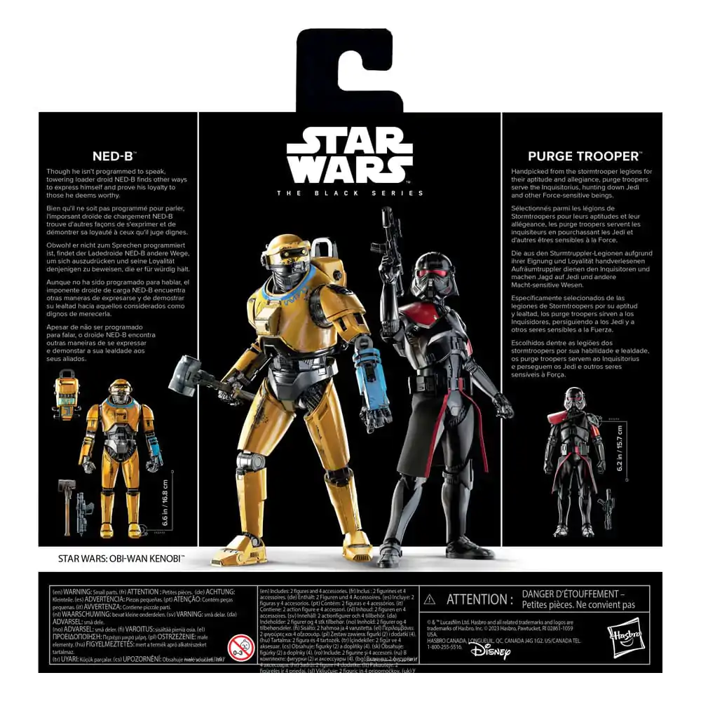 Star Wars: Obi-Wan Kenobi Black Series Figurina de Acțiune Set de 2 NED-B & Purge Trooper Exclusive 15 cm poza produsului