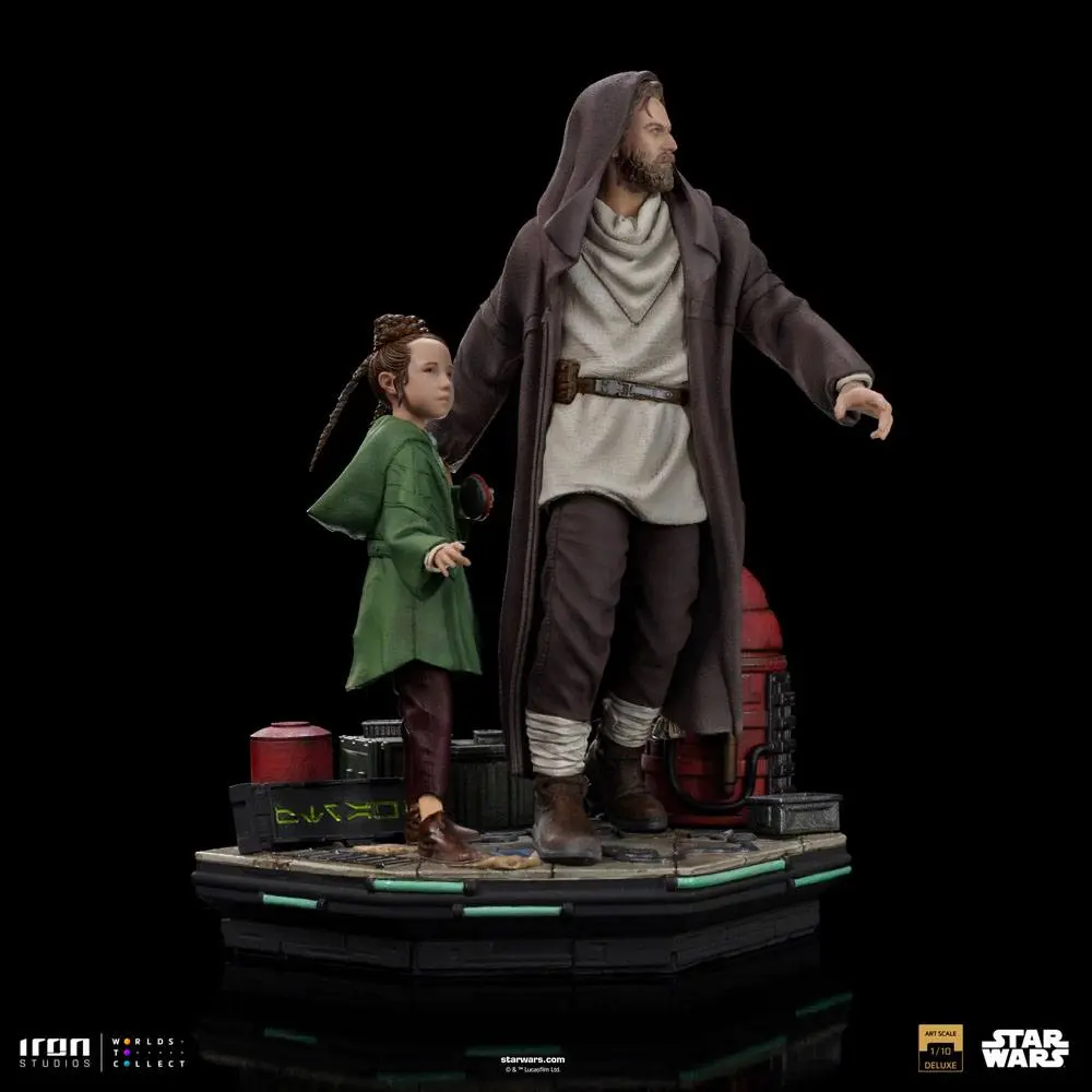 Star Wars: Obi-Wan Kenobi Statuie Art Scale Deluxe 1/10 Obi-Wan & Young Leia 20 cm poza produsului