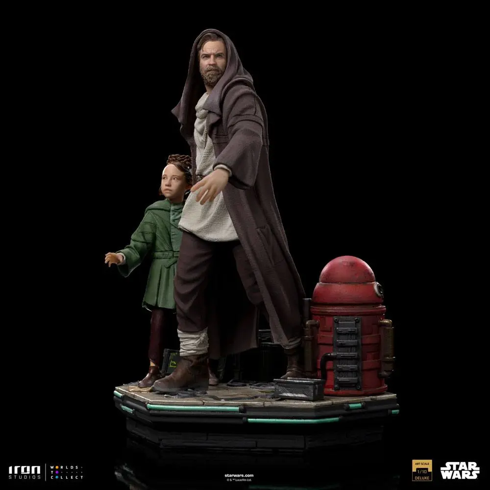 Star Wars: Obi-Wan Kenobi Statuie Art Scale Deluxe 1/10 Obi-Wan & Young Leia 20 cm poza produsului