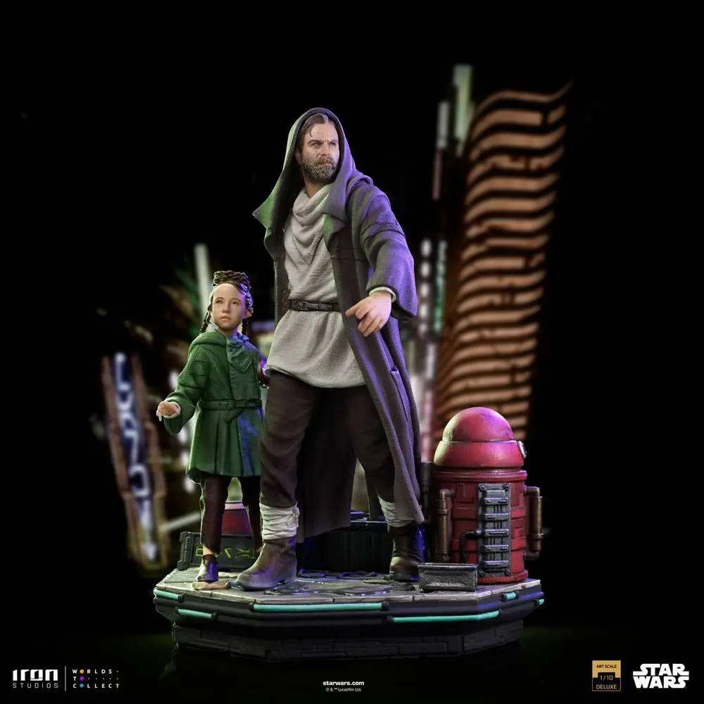 Star Wars: Obi-Wan Kenobi Statuie Art Scale Deluxe 1/10 Obi-Wan & Young Leia 20 cm poza produsului